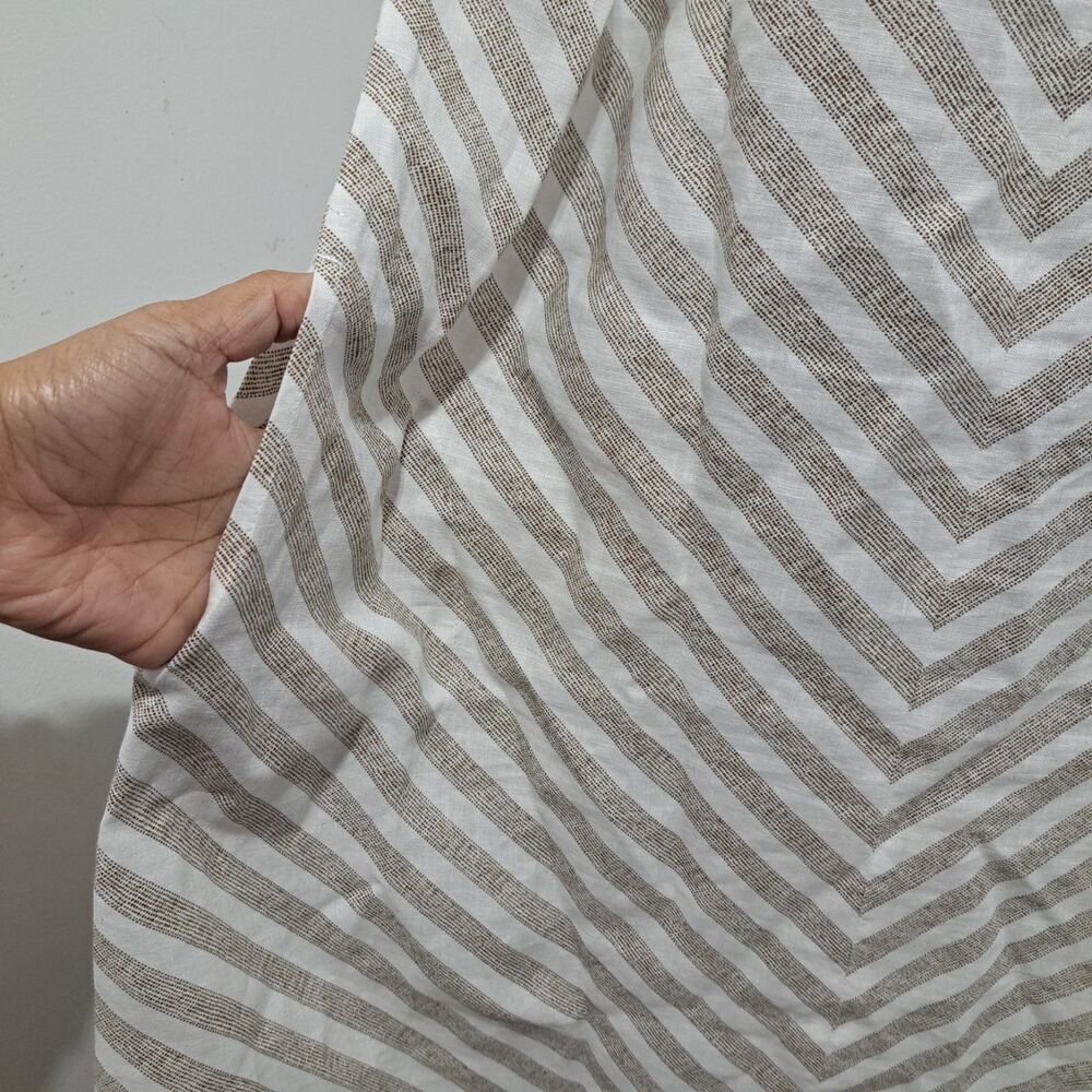 J. Jill Love Linen Boho Summer Spring Maxi Dress Large Tall Chevron Stripe - Picture 7 of 10